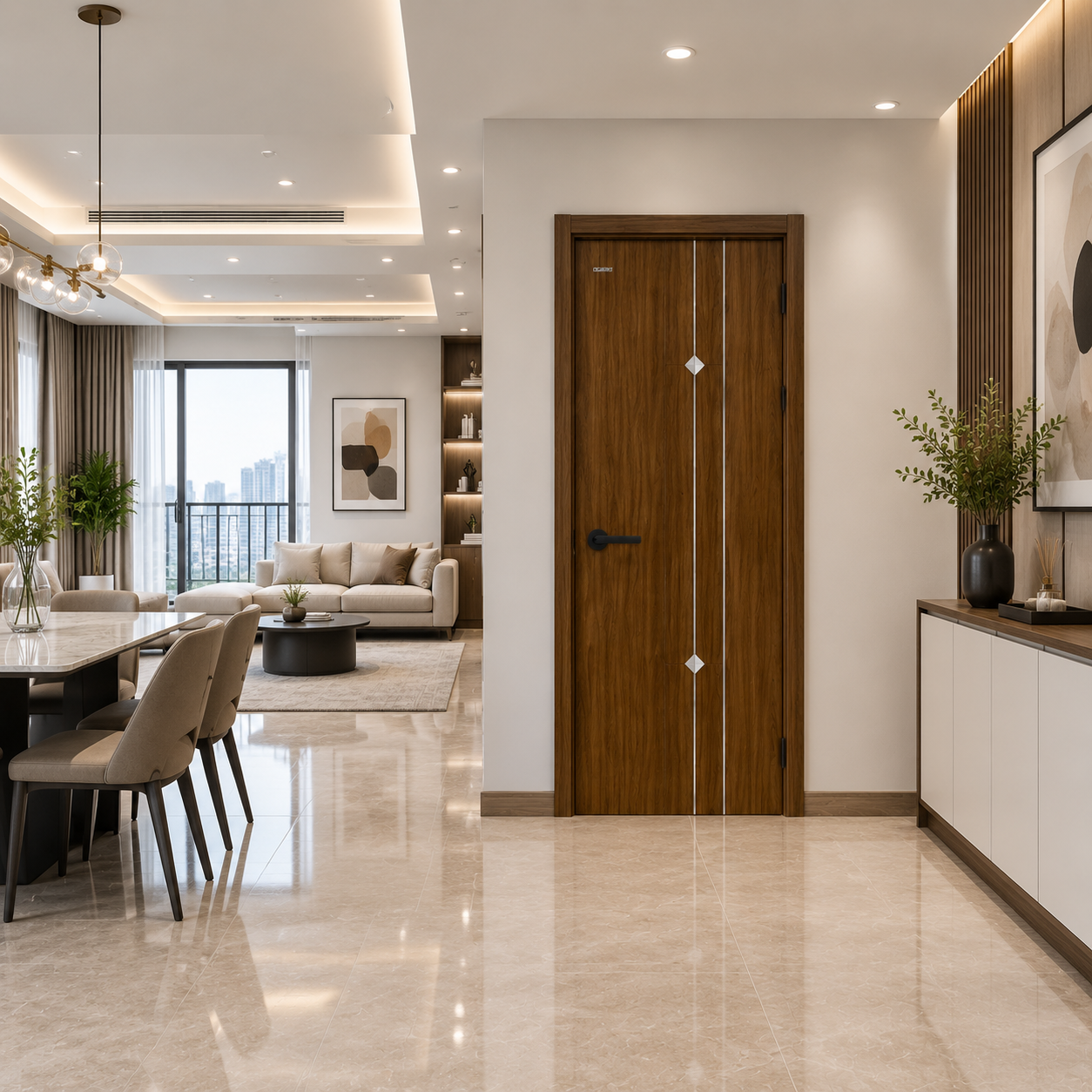 Cửa thông phòng Panel - Ảnh 3